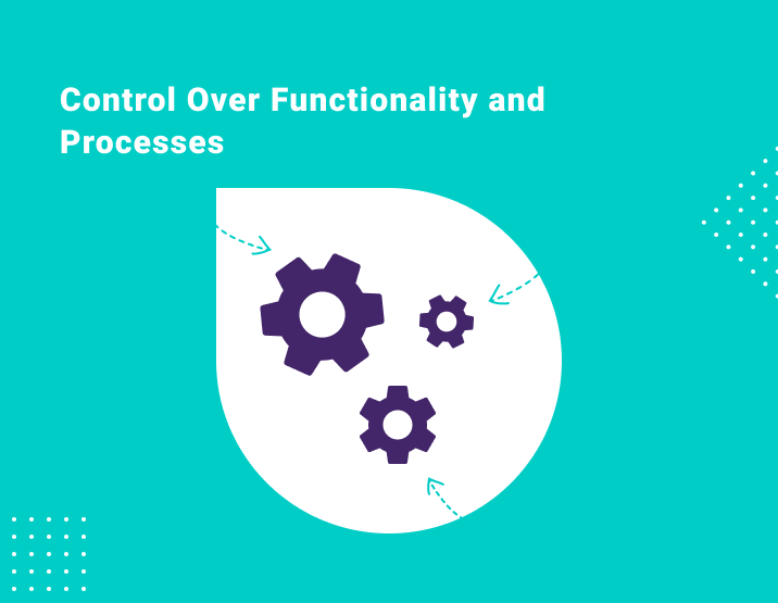 Build vs buy: Control over functionality and processes